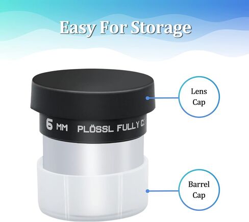 4mm Telescope Eyepiece 1.25inch, 4-Element Plossl Eyepiece, Fully Coated Optical Lens, Metal Construction in Kuwait