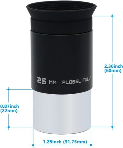 4mm Telescope Eyepiece 1.25inch, 4-Element Plossl Eyepiece, Fully Coated Optical Lens, Metal Construction in Kuwait