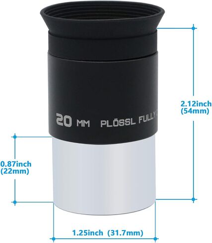 6mm Telescope Eyepiece 1.25inch, 4-Element Plossl Eyepiece, Fully Coated, Metal Construction with Threads in Saudi Arabia
