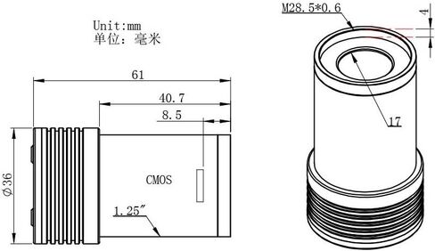 زد دبليو او كاميرا سيموس أحادية اللون 1.2 ميجابكسل مع USB 2.0# ASI120MM-MINI ASI120MM-MINI ASI120MM-MINI in Kuwait