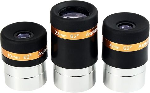 SVBONY 10mm Eyepiece Telescope, 1.25" 62 Degree Aspheric Telescope Lens | for Viewing the Planets, Nebula, Birdwatching, 3 Element 2 Groups, Sharp & Clear,Fully Coated Telescope Accessory in Kuwait
