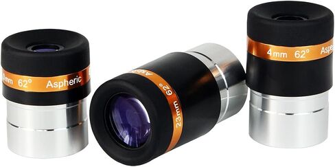 SVBONY 10mm Eyepiece Telescope, 1.25" 62 Degree Aspheric Telescope Lens | for Viewing the Planets, Nebula, Birdwatching, 3 Element 2 Groups, Sharp & Clear,Fully Coated Telescope Accessory in Kuwait