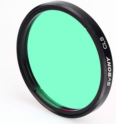 SVBONY Telescope Filters, CLS 1.25", Light Pollution Broadband Filter | 90% Transmission of Nebula Emission Lines,Reduces Light Pollution ,Suitable for Deep Sky Visual Astronomical Photography in Kuwait