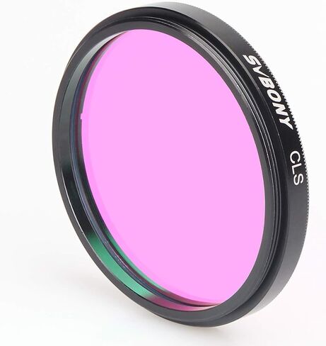 SVBONY Telescope Filters, CLS 1.25", Light Pollution Broadband Filter | 90% Transmission of Nebula Emission Lines,Reduces Light Pollution ,Suitable for Deep Sky Visual Astronomical Photography in Kuwait