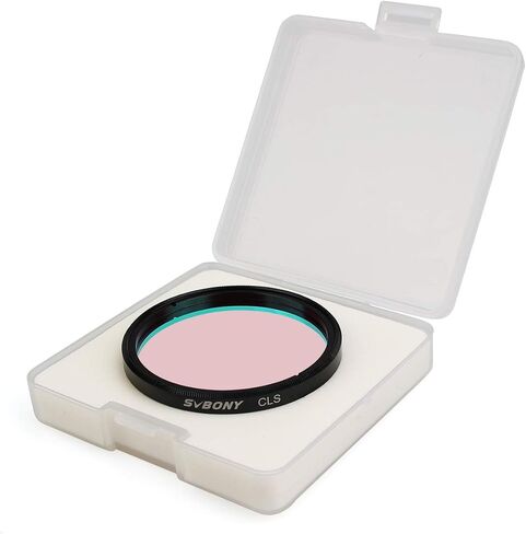 SVBONY Telescope Filters, CLS 1.25", Light Pollution Broadband Filter | 90% Transmission of Nebula Emission Lines,Reduces Light Pollution ,Suitable for Deep Sky Visual Astronomical Photography in Kuwait