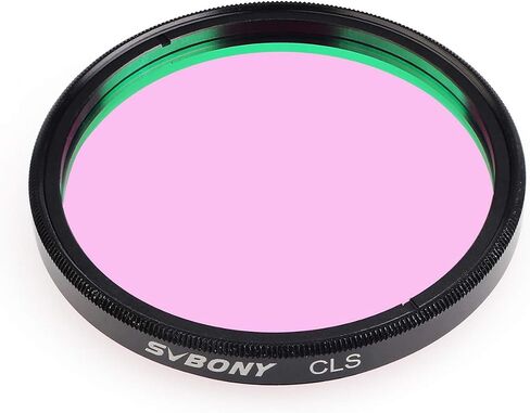SVBONY Telescope Filters, CLS 1.25", Light Pollution Broadband Filter | 90% Transmission of Nebula Emission Lines,Reduces Light Pollution ,Suitable for Deep Sky Visual Astronomical Photography in Kuwait