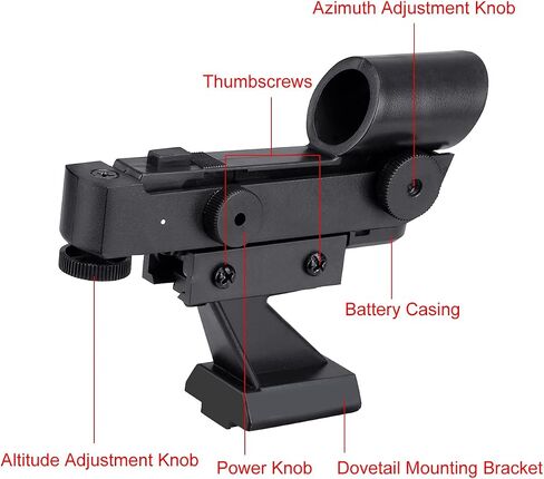 SVBONY Red Dot Finderscope, Star Pointer Compatible for Celestron 80EQ 80DX 90DX SE SLT Astronomical Telescopes, Astronomical Telescope Accessories with Slide-in Bracket in Saudi Arabia