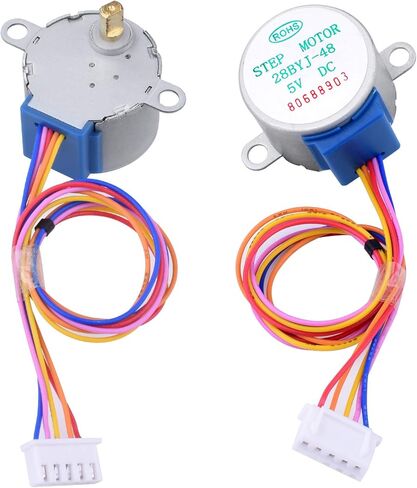 Longruner 5X Geared Stepper Motor 28byj 48 Uln2003 5v Stepper Motor Uln2003 Driver Board Compatible with ArduinoIDE (with Wire) in Kuwait