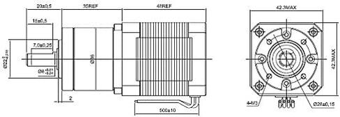 STEPPERONLINE 14:1 Planetary Gearbox High Torque Nema 17 Stepper Hobby DIY CNC Camera in Saudi Arabia