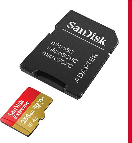 SanDisk 32GB Extreme microSDHC UHS-I Memory Card with Adapter - Up to 100MB/s, C10, U3, V30, 4K, A1, Micro SD - SDSQXAF-032G-GN6MA in Saudi Arabia