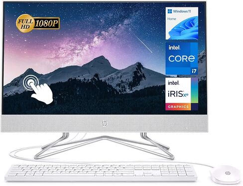 كمبيوتر مكتبي HP الكل في واحد، شاشة لمس FHD مقاس 27 بوصة، معالج Intel Core i7-1165G7، ذاكرة الوصول العشوائي 32 جيجابايت، 1 تيرابايت SSD، كاميرا ويب، واي فاي، HDMI، بلوتوث، لوحة مفاتيح سلكية وماوس، Win11 Home، فضي in Kuwait