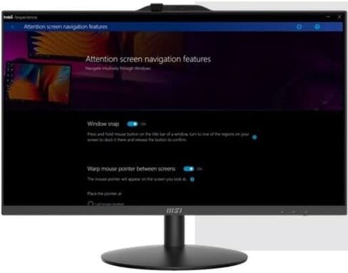 MSI كمبيوتر مكتبي برو AP272 AIO 27 انش FHD IPS، انتل كور i5-12400، ذاكرة 16GB (8GB*2)، SSD 500GB، واي فاي 6، بلوتوث 5.1، اسود، ضمان 3 سنوات، ويندوز 11 برو (12M-092US) in Saudi Arabia