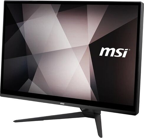 MSI كمبيوتر مكتبي برو 22XT AIO بشاشة لمس 21.5 انش FHD IPS LED مع HDMI ومعالج انتل كور i3-10100 وذاكرة 8GB (4G×2) وSSD 256GB وWiFi 5 وبلوتوث 4.2 وUSB نوع C، اسود، ويندوز 11 هوم (10M-679US) in Saudi Arabia