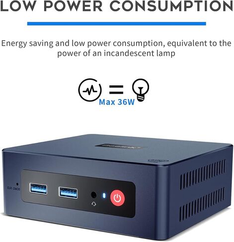 Beelink Mini PC Mini s with Intel N5095 (up to 2.9GHz) 8GB DDR4 128GB SSD Mini Computers, 4K Dual Display, Dual Brand WiFi 5 Linux PC(Ubuntu.etc), HTPC, Family-NAS, Auto Power On, Wake On LAN in Kuwait