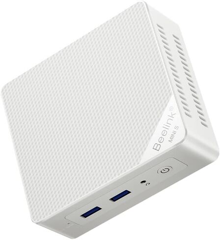 Beelink Mini PC, Mini S Intel 11th Gen 4-Cores N5095, Mini Desktop Computer 8GB DDR4 RAM 128GB SSD, Mini Computer Dual HDMI 4K UHD/Gigabit Ethernet/Dual WiFi/BT4.0/W-11 Pro/HTPC/Family-NAS in Kuwait