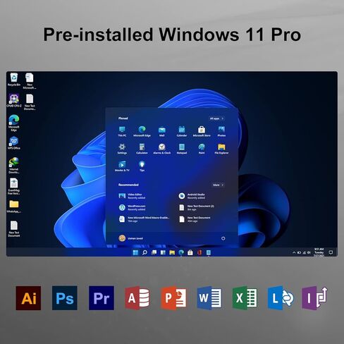 جيكوم كمبيوتر ميني اير 11 ميني اير 11 N5105 الجيل 11 (حتى 2.9GHz)، 8GB DDR4 256G SSD ويندوز 11 برو، يدعم 4K UHD، واي فاي مزدوج، BT، HDMI، فيسا للمكتب/الدراسة/المنزل in Kuwait