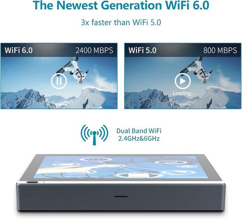 HIGOLEPC Mini PC Windows 11 PRO, Intel Celeron J4125 Mini Computer, 8GB DDR4 128GB EMMC Mini Desktop Computer with IPS Screen, WiFi 6.0, BT5.2, Gigabit Ethernet in Kuwait