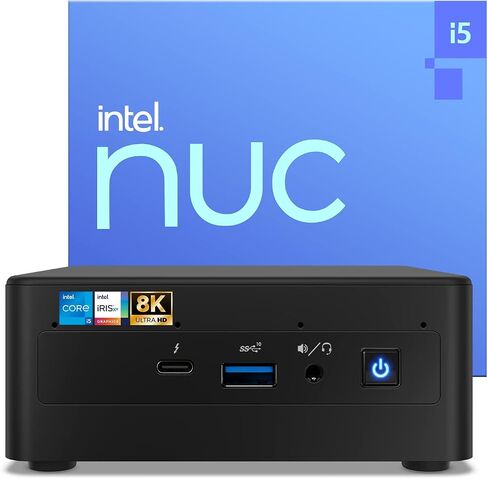 Intel NUC 11 NUC11PAHi50Z Panther Canyon Mini PC Desktop - 16GB DDR4 RAM & 256GB SSD, Core i5-1135G7 4-Core, Iris Xe Graphics, WiFi 6, BT 5.0 Thunderbolt 3 8K & Quadruple Monitor Capable (Win 11 Pro) in Saudi Arabia