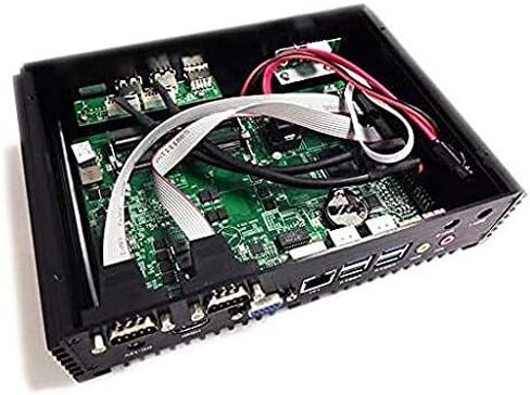 كمبيوتر KINGDEL صغير مع ذاكرة وصول عشوائي 16 جيجابايت وذاكرة وصول عشوائي 256 جيجابايت NVMe SSD الجيل الثامن وحدة المعالجة المركزية Intel Core i5 4 النواة (حتى 3.4 جيجا هرتز)، كمبيوتر مكتبي صغير، 4K Ultra-HD، 2xCOM RS232، 4xUSB3.0، Windows 11 Pro in Kuwait