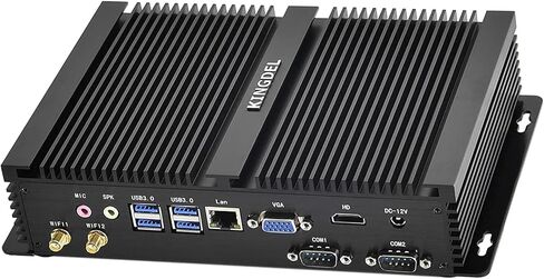 كمبيوتر KINGDEL صغير مع ذاكرة وصول عشوائي 16 جيجابايت وذاكرة وصول عشوائي 256 جيجابايت NVMe SSD الجيل الثامن وحدة المعالجة المركزية Intel Core i5 4 النواة (حتى 3.4 جيجا هرتز)، كمبيوتر مكتبي صغير، 4K Ultra-HD، 2xCOM RS232، 4xUSB3.0، Windows 11 Pro in Kuwait