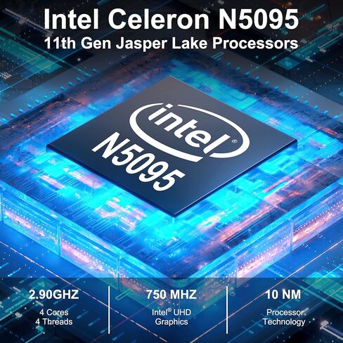 كمبيوتر مكتبي صغير T8 برو بمعالج انتل سيليرون N5095 (حتى 2.90GHz) ومنفذ HDMI 4K @60 و3 منافذ ايثرنت وRAM DDR4 8GB وSSD 256GB وويندوز 11 برو وواي فاي 2.4/5G وبلوتوث 4.2 من ايماجيشان in Kuwait