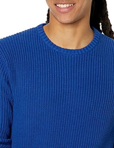 Goodthreads Men's Soft Cotton Rib Stitch Crewneck Sweater in Saudi Arabia