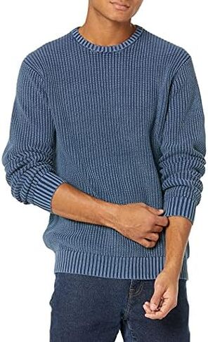 Goodthreads Men's Soft Cotton Rib Stitch Crewneck Sweater in Saudi Arabia