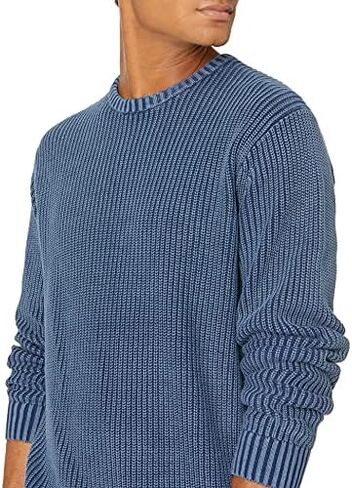 Goodthreads Men's Soft Cotton Rib Stitch Crewneck Sweater in Saudi Arabia