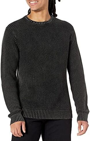 Goodthreads Men's Soft Cotton Rib Stitch Crewneck Sweater in Saudi Arabia