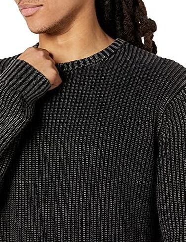 Goodthreads Men's Soft Cotton Rib Stitch Crewneck Sweater in Saudi Arabia
