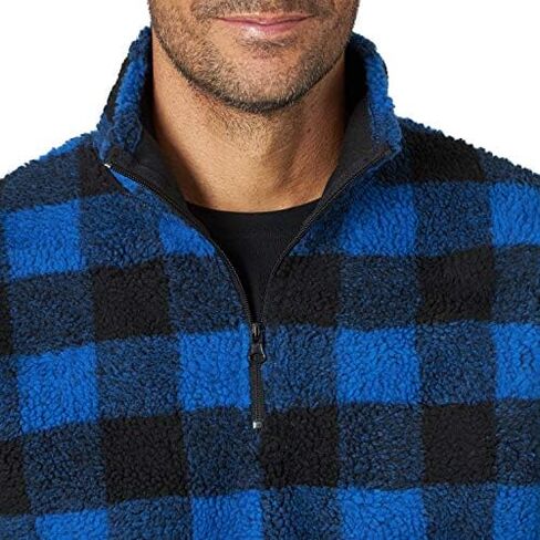 Wrangler Men's 1/4 Zip Sherpa Pullover in Saudi Arabia