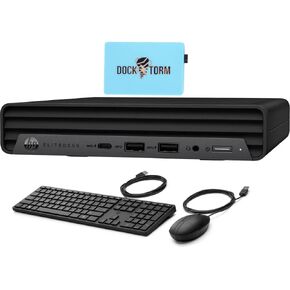 كمبيوتر مكتبي HP 2023 Elitedesk 800 G6 Business Mini (Intel i7-10700T 8-Core، ذاكرة الوصول العشوائي 32 جيجابايت، 1 تيرابايت PCIe SSD، Intel UHD 630، WiFi 6، Bluetooth 5.1، RJ-45، USB 3.2، USB 3.1، منفذ العرض، Win 11 Pro ) مع المحور in Kuwait