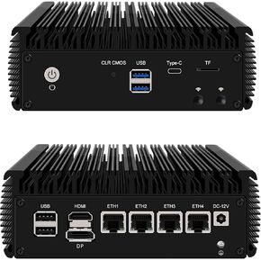 Firewall Appliance 2.5Gbe Intel Celeron N5095 Quad Core, 4*Intel I225-V LAN Fanless Mini PC 8G DDR4 128G M.2 NVMe Support PFSENSE Router/AES-NI/OPNsense in Kuwait