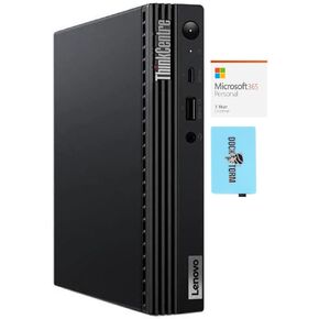 Lenovo ThinkCentre M75q Tiny Gen 2 Home & Business Mini Desktop (AMD Ryzen 5 PRO 5650GE 6-Core, 32GB RAM, 256GB PCIe SSD + 500GB HDD (2.5), Win 11 Pro) with MS 365 Personal, Dockztorm Hub in Saudi Arabia