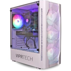 فيبرتيك كمبيوتر مكتبي للالعاب من فلوري - AMD رايزن 5 (12-LCore)، AMD راديون RX 560 4GB، 8GB DDR4 RAM، 1TB HDD، واي فاي، اضاءة RGB، ويندوز 10 برو، كفالة لمدة عام in Kuwait