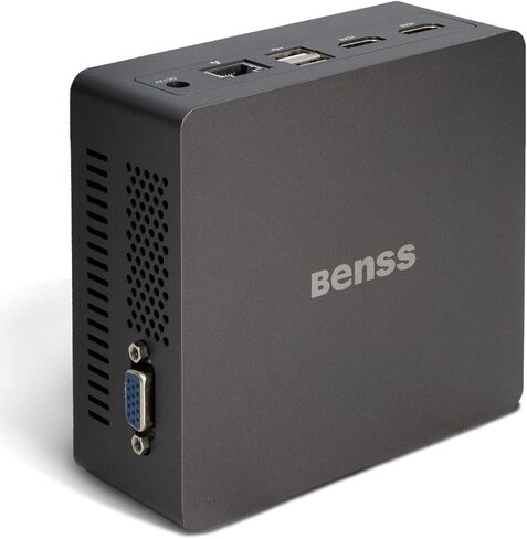 كمبيوتر صغير، Benss Mini Intel 11th Gen 4 Cores N5095، كمبيوتر مكتبي صغير 8 جيجابايت DDR4 RAM 128 جيجابايت SSD، كمبيوتر صغير صغير يدعم HDMI المزدوج وVGA 4K UHD/Gigabit Ethernet/واي فاي مزدوج/BT/VESA للمنزل/المكتب in Kuwait
