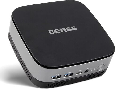 Mini PC, Benss Mini Intel 11th Gen 4 Cores N5095, Mini Desktop Computer 8GB DDR4 RAM 128GB SSD, Small Mini Computer Supports Dual HDMI and VGA 4K UHD/Gigabit Ethernet/Dual WiFi/BT/VESA for Home/Office in Saudi Arabia