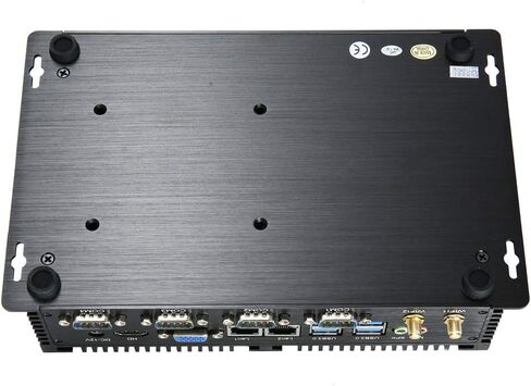 KINGDEL Industrial PC, Fanless Mini Desktop Computer with Celeron Dual Core CPU, 8GB RAM, 128GB SSD, 2xNICs, 4xCOM RS232, HD Port, Full Metal Body in Kuwait