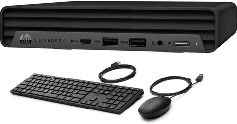 كمبيوتر مكتبي HP 2023 Elitedesk 800 G6 Business Mini (Intel i7-10700T 8-Core، ذاكرة الوصول العشوائي 32 جيجابايت، 1 تيرابايت PCIe SSD، Intel UHD 630، WiFi 6، Bluetooth 5.1، RJ-45، USB 3.2، USB 3.1، منفذ العرض، Win 11 Pro ) مع المحور in Kuwait
