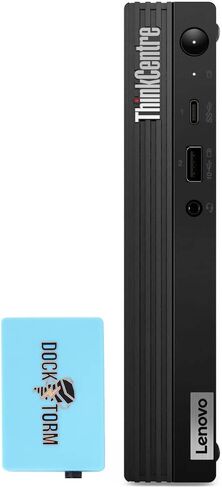 Lenovo ThinkCentre M70q School & Business Mini Desktop (Intel i5-10400T 6-Core, 16GB RAM, 512GB PCIe SSD, Intel UHD 630, WiFi 6, BT 5.2, HDMI, RJ-45, Display Port, W11P) w/Hub in Saudi Arabia