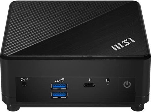MSI Cubi 5 12M, 0.7L Mini PC, Intel Core i7-1255U, 16GB(8GB*2) Memory, 512GB SSD, WiFi 6, BT 5.2, Duel LAN, Thunderbolt Type C, Black, Windows 11 PRO/3Y Advanced Replacement (12M-027US): Cubi 5 (BLK) in Saudi Arabia