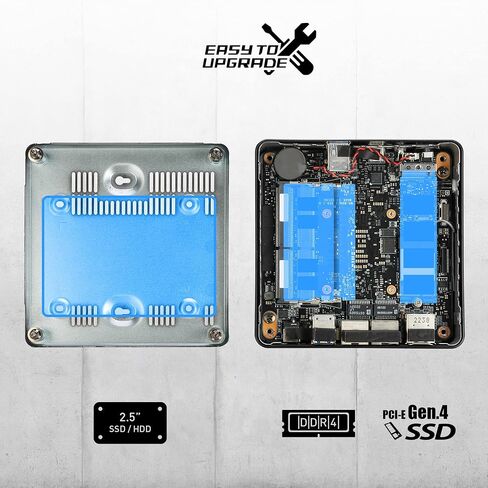 MSI Cubi 5 12M, 0.7L Mini PC, Intel Core i7-1255U, 16GB(8GB*2) Memory, 512GB SSD, WiFi 6, BT 5.2, Duel LAN, Thunderbolt Type C, Black, Windows 11 PRO/3Y Advanced Replacement (12M-027US): Cubi 5 (BLK) in Saudi Arabia