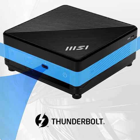 MSI Cubi 5 12M, 0.7L Mini PC, Intel Core i7-1255U, 16GB(8GB*2) Memory, 512GB SSD, WiFi 6, BT 5.2, Duel LAN, Thunderbolt Type C, Black, Windows 11 PRO/3Y Advanced Replacement (12M-027US): Cubi 5 (BLK) in Saudi Arabia