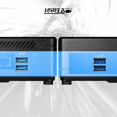 MSI Cubi 5 12M, 0.7L Mini PC, Intel Core i7-1255U, 16GB(8GB*2) Memory, 512GB SSD, WiFi 6, BT 5.2, Duel LAN, Thunderbolt Type C, Black, Windows 11 PRO/3Y Advanced Replacement (12M-027US): Cubi 5 (BLK) in Saudi Arabia