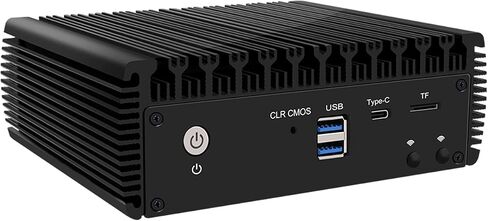 Firewall Appliance 2.5Gbe Intel Celeron N5095 Quad Core, 4*Intel I225-V LAN Fanless Mini PC 8G DDR4 128G M.2 NVMe Support PFSENSE Router/AES-NI/OPNsense in Kuwait