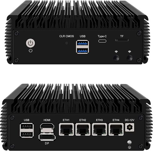 Firewall Appliance 2.5Gbe Intel Celeron N5095 Quad Core, 4*Intel I225-V LAN Fanless Mini PC 8G DDR4 128G M.2 NVMe Support PFSENSE Router/AES-NI/OPNsense in Kuwait