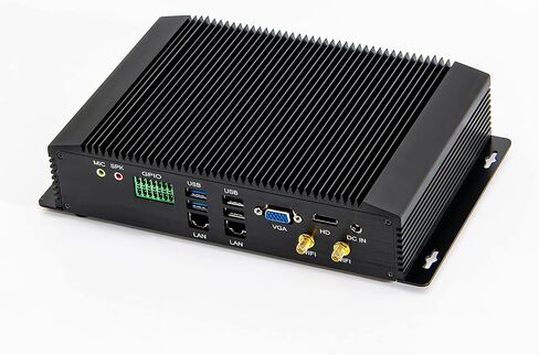 KINGDEL i5 8th Gen. CPU Mini PC, 16GB RAM, 256GB SSD Office Computer, 6xCOM, 4xUSB 3.0, 4xUSB 2.0, 2xLAN, GPIO, HD Port, VGA, Fanless in Saudi Arabia