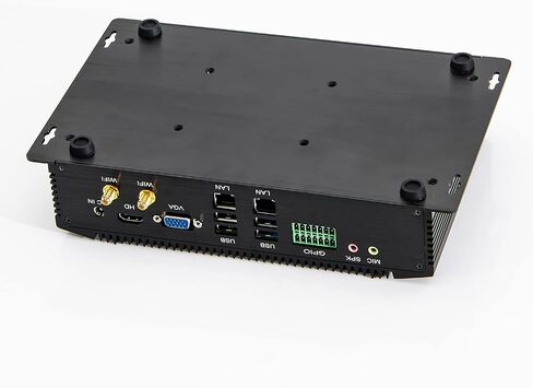 KINGDEL i5 8th Gen. CPU Mini PC, 16GB RAM, 256GB SSD Office Computer, 6xCOM, 4xUSB 3.0, 4xUSB 2.0, 2xLAN, GPIO, HD Port, VGA, Fanless in Saudi Arabia