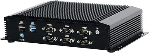KINGDEL i5 8th Gen. CPU Mini PC, 16GB RAM, 256GB SSD Office Computer, 6xCOM, 4xUSB 3.0, 4xUSB 2.0, 2xLAN, GPIO, HD Port, VGA, Fanless in Saudi Arabia