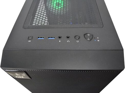 كمبيوتر العاب مكتبي ان اس اكس للالعاب بمعالج انتل كور I5 11400F سعة 8GB وSSD 480 وجيفورس GTX 1650 ومنفذ USB-C وWiFi وHDMI وماوس وكيبورد للالعاب وويندوز 11 هوم in Saudi Arabia